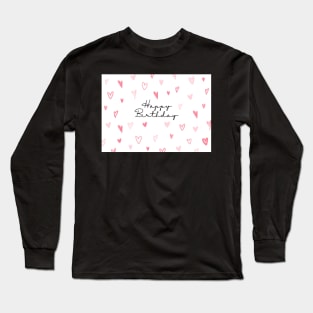 Love heart birthday card Long Sleeve T-Shirt